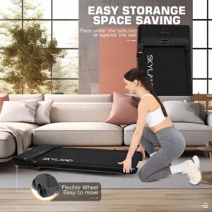 Slim Walking Pad Treadmill EM-1304 | 2HP Quiet Motor, Space Saving Design, LED Display, Bluetooth - Image 3