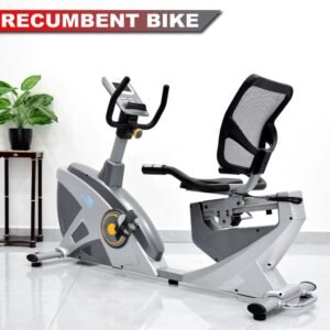 Recumbent Bike EM-1543, 8-Level Magnetic Resistance, App, Digital Display, Adjustable - Image 4