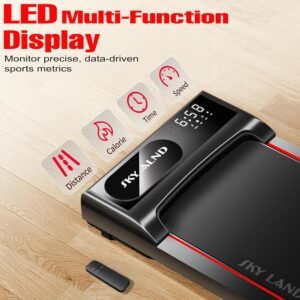 Compact Walking Pad EM-1306 Ultra Slim Treadmill for Home & Office with LED Display & Remote Control - Image 3