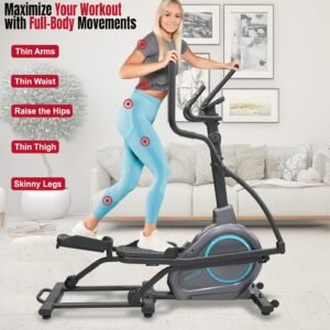 Elliptical Cross Trainer EM-1569, Magnetic Resistance, App Support, Home Cardio Machine - Image 5