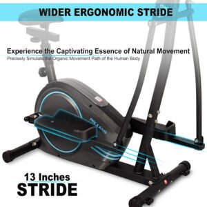 2-in-1 Elliptical Bike EM-1563, Magnetic Cross Trainer, FitShow App, Quiet Home Workout - Image 6
