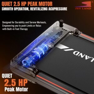 2-in-1 Walking Pad & Massager EM-1309, LED Display, Remote, 2HP Motor, 100KG Capacity - Image 5